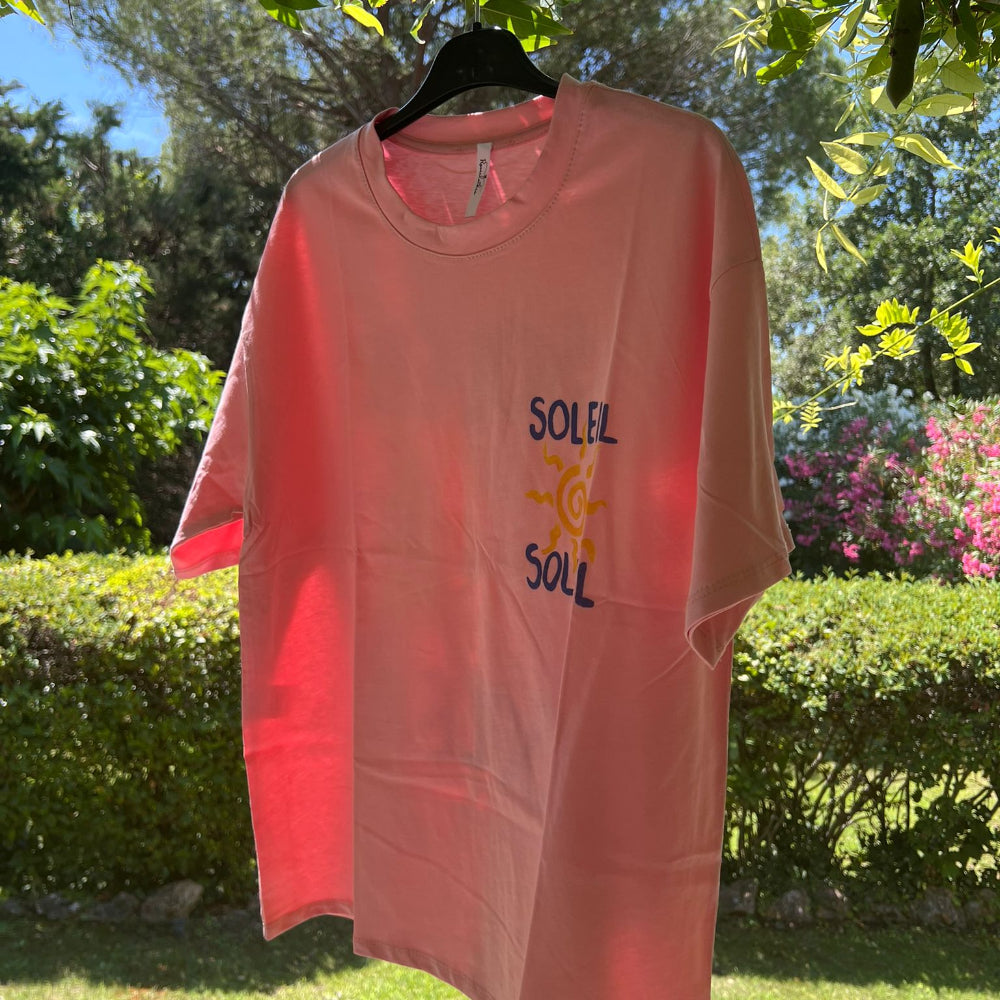 T-shirt soleil soleil Rose
