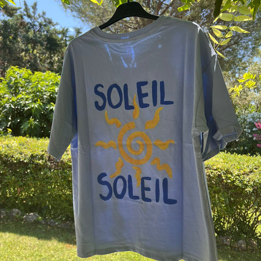 T-shirt soleil soleil bleu