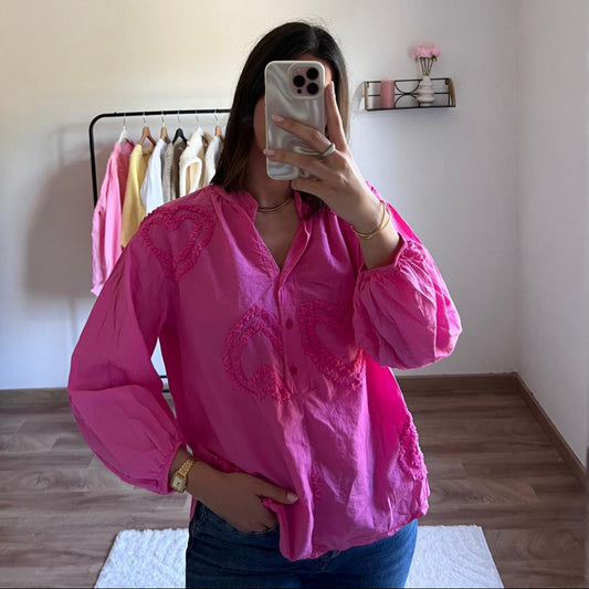 chemise-en-coton-fushia-blouse-manche